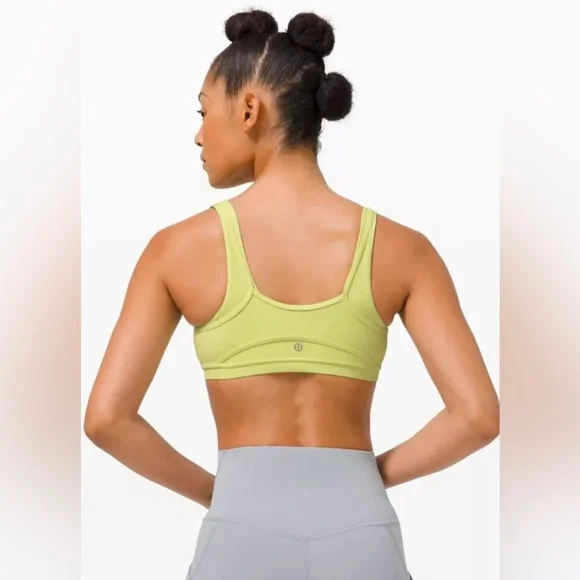 Lululemon Love to Layer Yellow Sports Bra Size 2 Women’s GUC - Picture 2 of 15